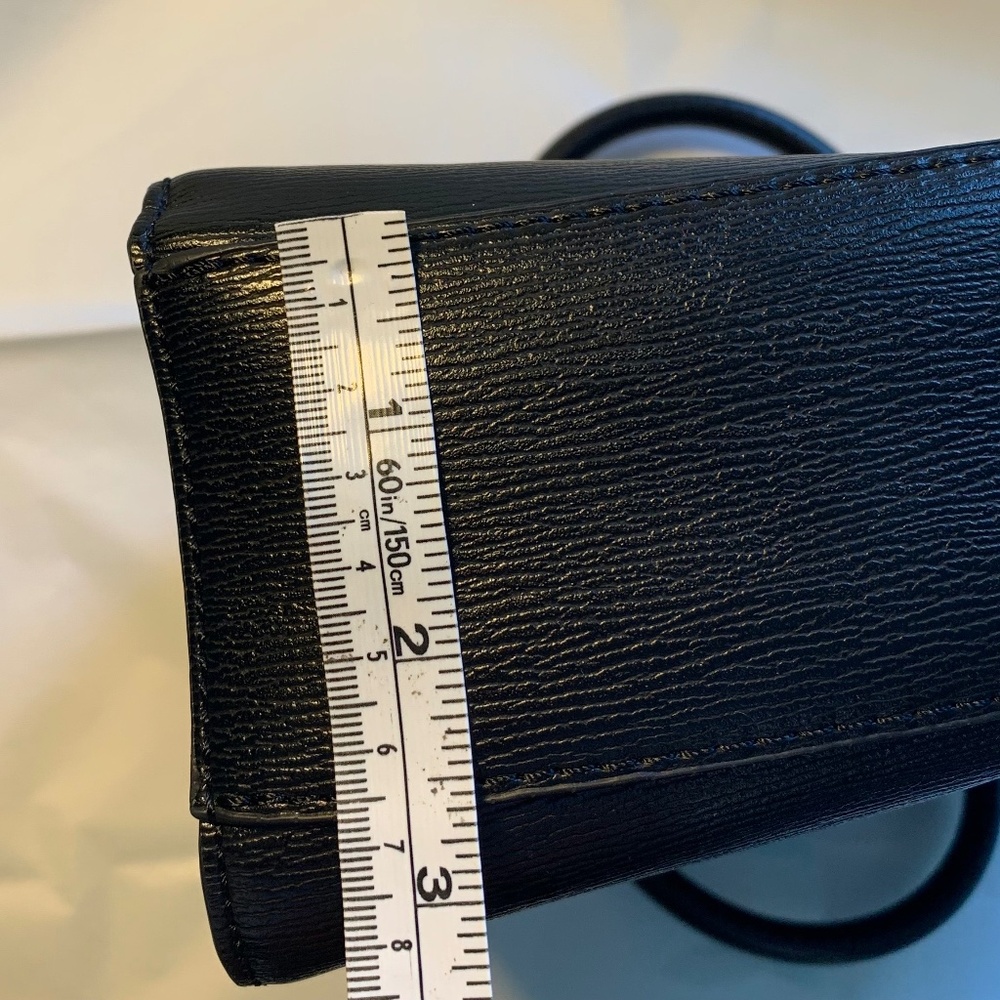 ALDO Black Structured Handbag with Top Handles & Shoulder Strap - Picture 7 of 13